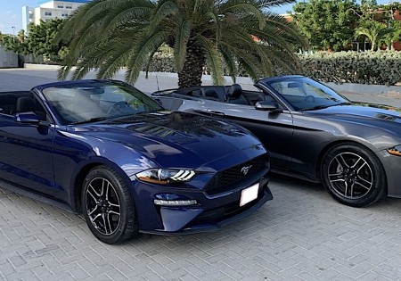 Ford Mustang Cabrio huren BONAIRE