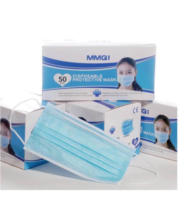 Mondkapjes | Mondmaskers niet-medisch 3 laags met certificate -Chirurgische mondmaskers (200 stuks)