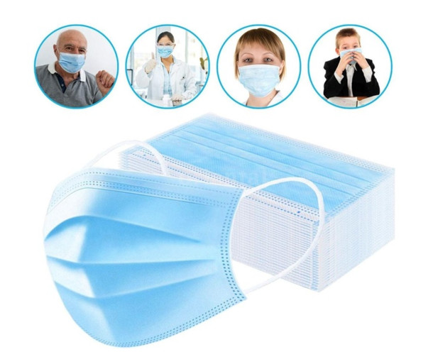 Mondkapjes | Mondmaskers niet-medisch 3 laags met certificate -Chirurgische mondmaskers - ( 50 stuks)